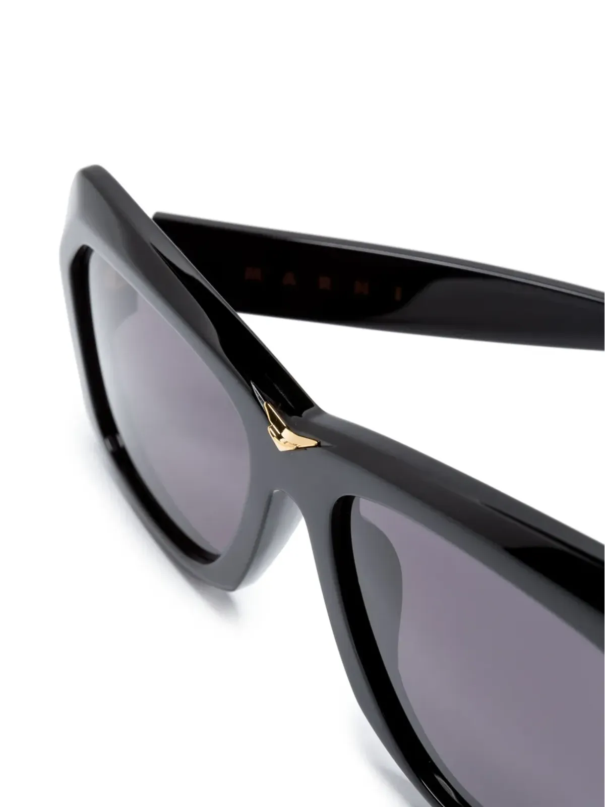 Marni Eyewear オーバーサイズフレーム ティントサングラス - Black - 画像3