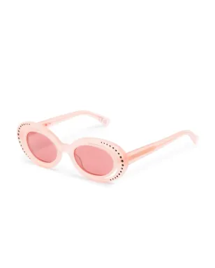 Marni Eyewear クリスタル装飾の丸型フレーム サングラス - ピンク - サムネイル2