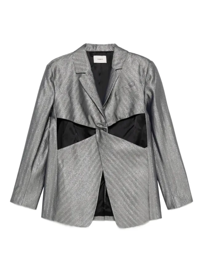 Coperni Coperni ツイストカットアウト テーラードジャケット グレーの商品画像