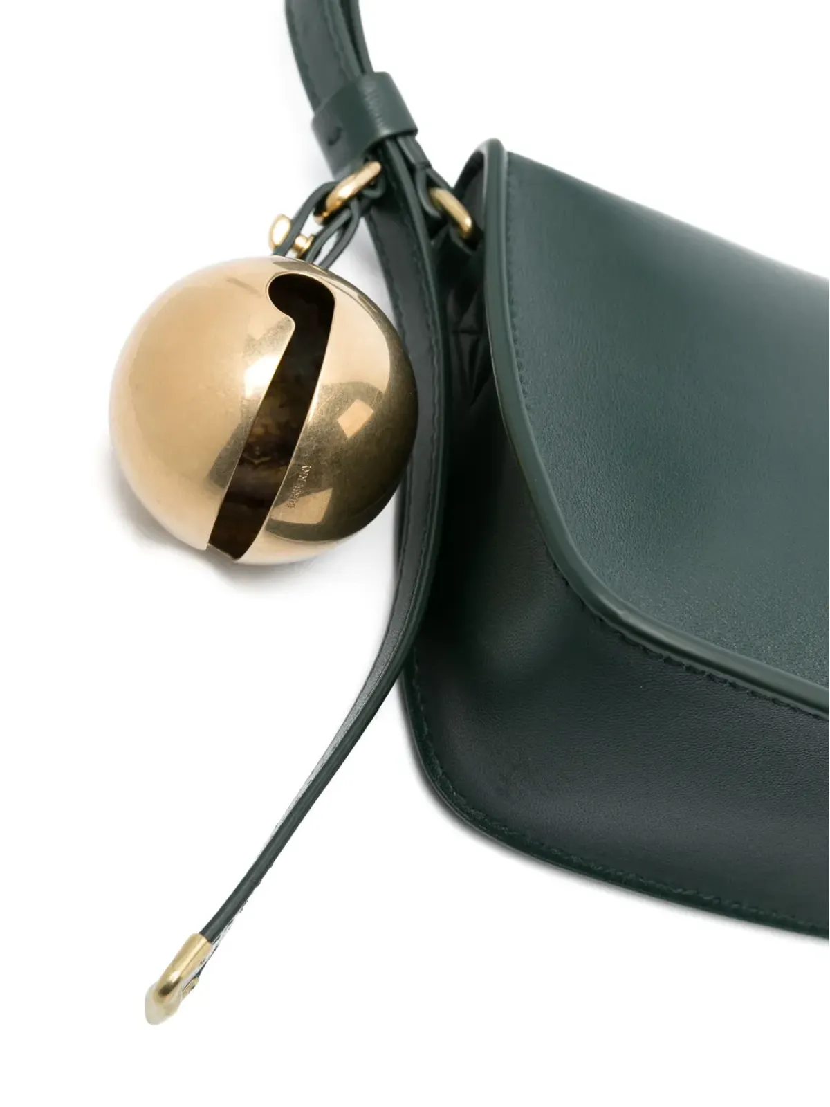 Burberry チャームディテール レザー ショルダーバッグ - グリーン - 画像4