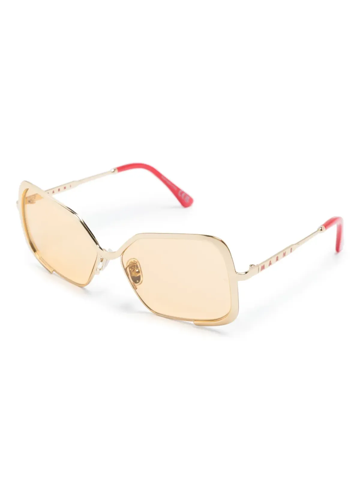 Marni Eyewear Unila スクエアフレーム サングラス - ゴールド - 画像2