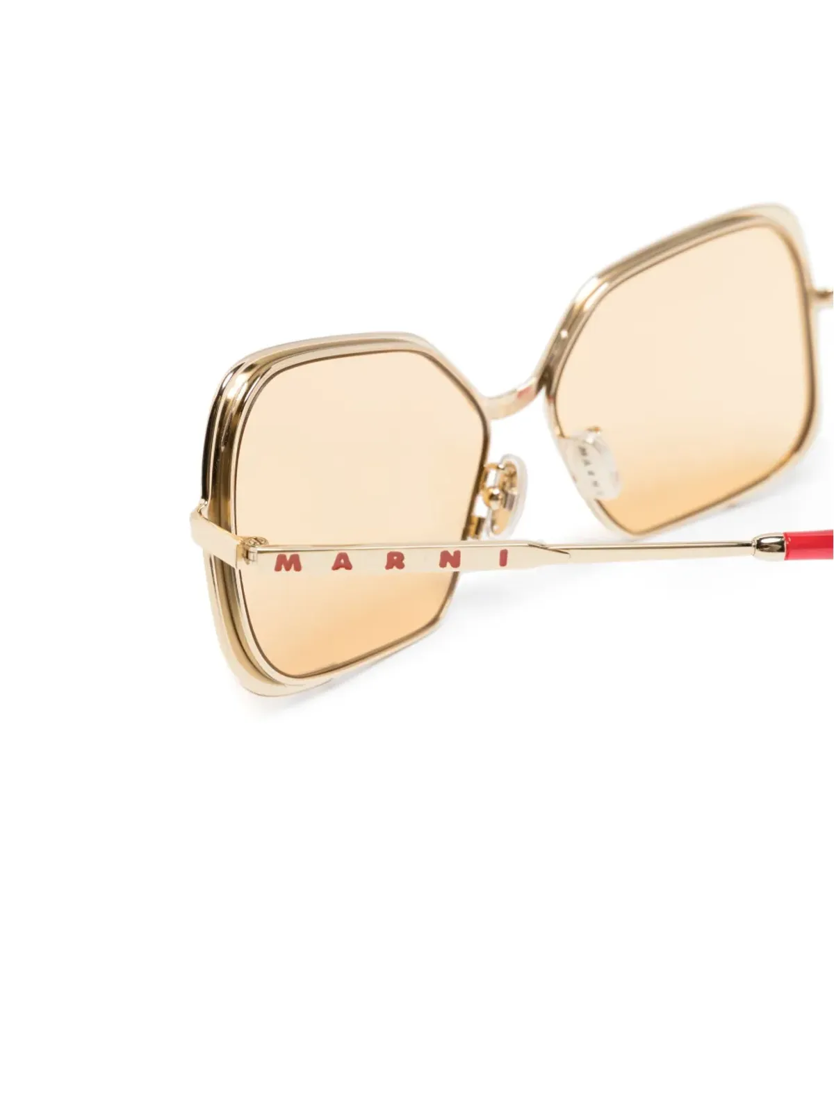 Marni Eyewear Unila スクエアフレーム サングラス - ゴールド - 画像3