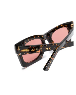 Marni Eyewear べっ甲風スクエアフレーム サングラス - サムネイル3
