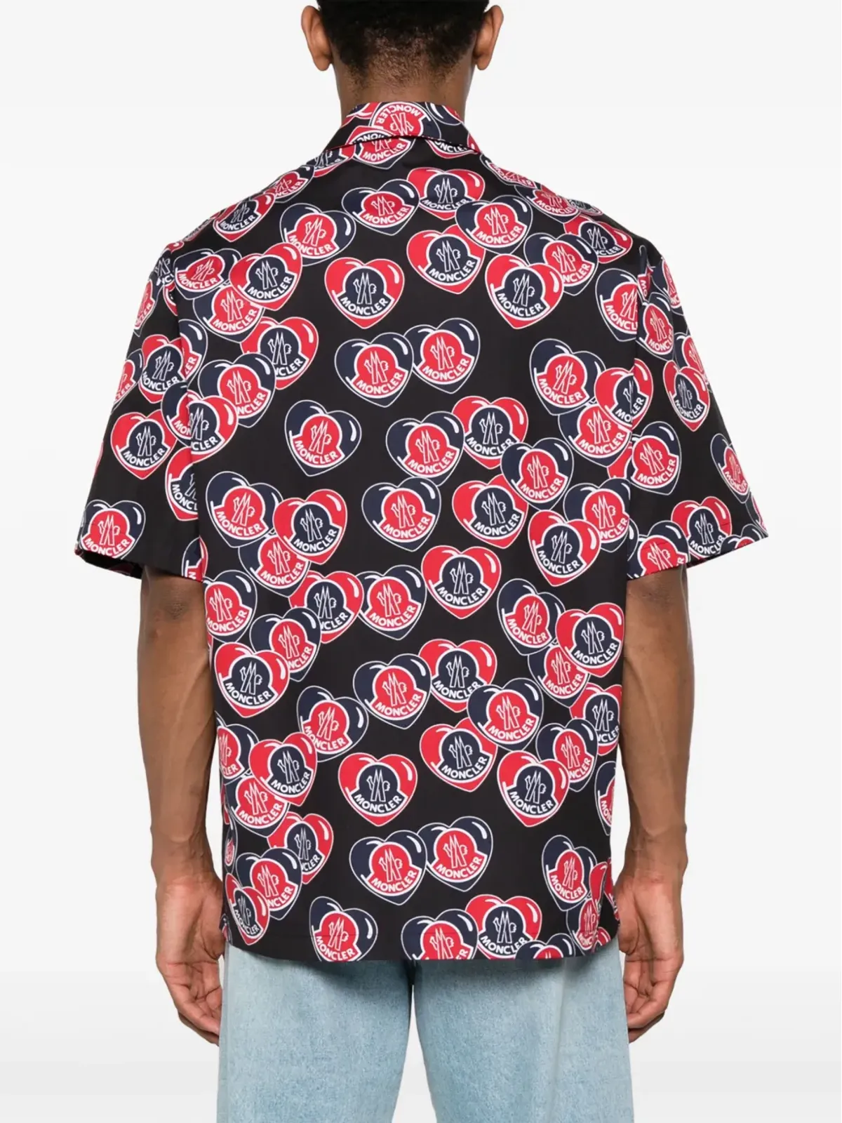Moncler ハートロゴプリント コットンシャツ - 画像4