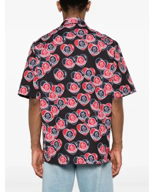 Moncler ハートロゴプリント コットンシャツ - サムネイル4