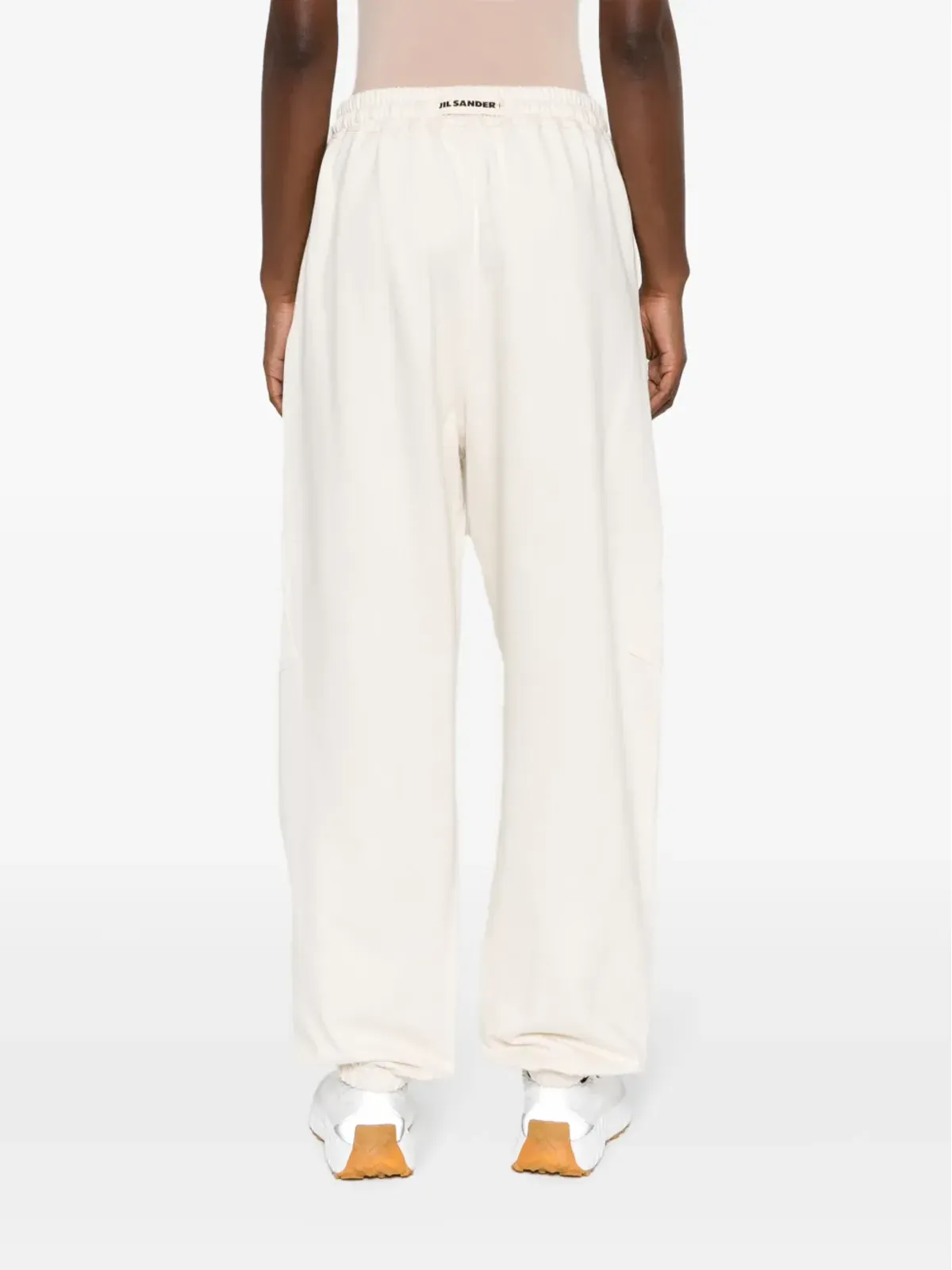 Jil Sander ドローストリングウエスト コットン トラックパンツ - ニュートラルカラー - 画像4