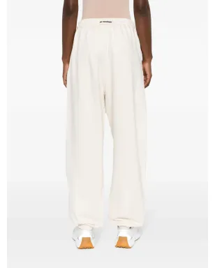 Jil Sander ドローストリングウエスト コットン トラックパンツ - ニュートラルカラー - サムネイル4