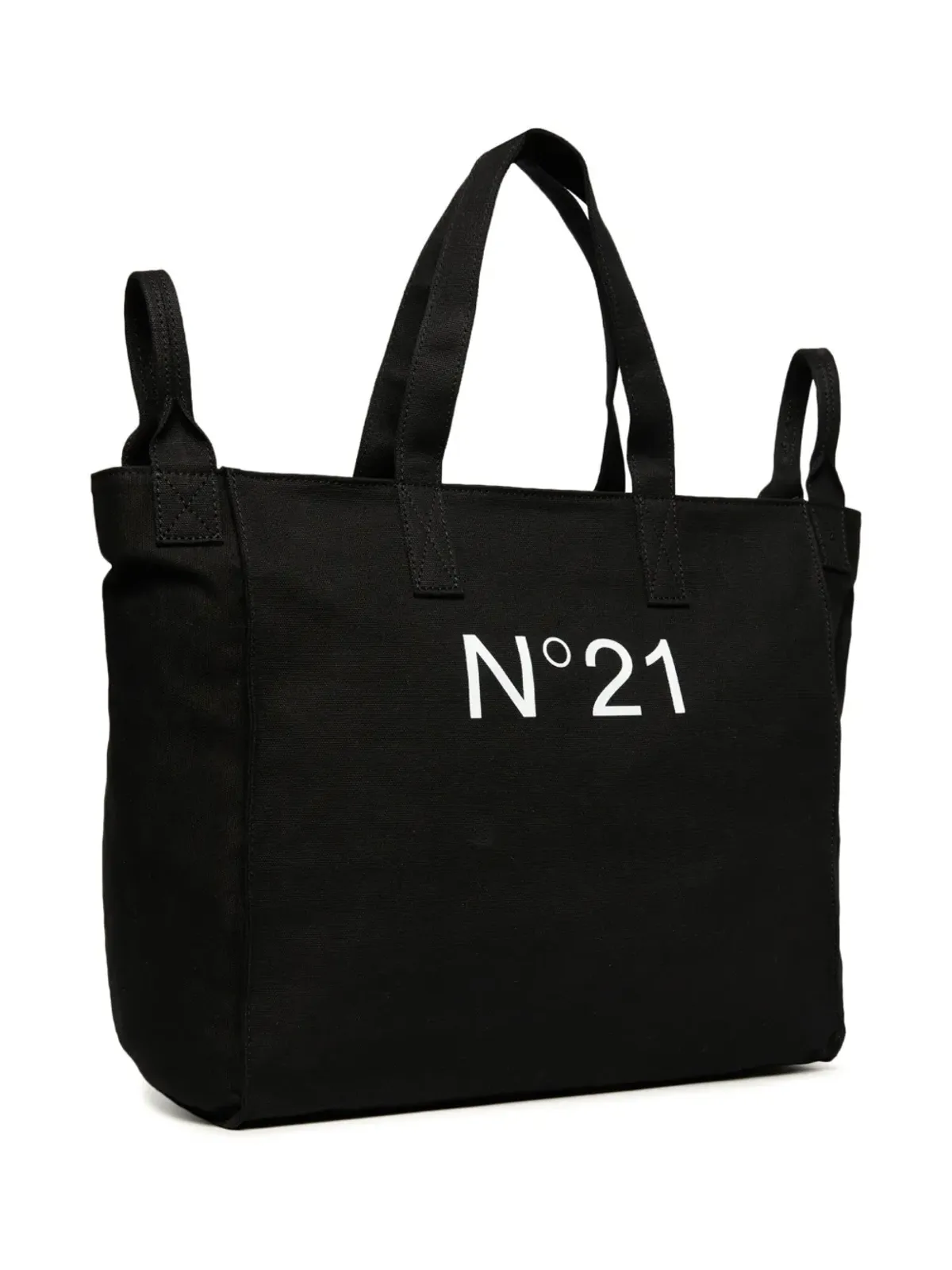 Nº21 Kids ロゴプリント コットン ショルダーバッグ - 画像2