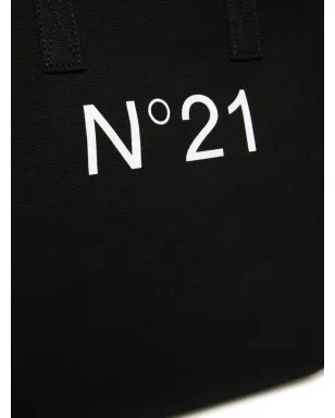 Nº21 Kids ロゴプリント コットン ショルダーバッグ - サムネイル4
