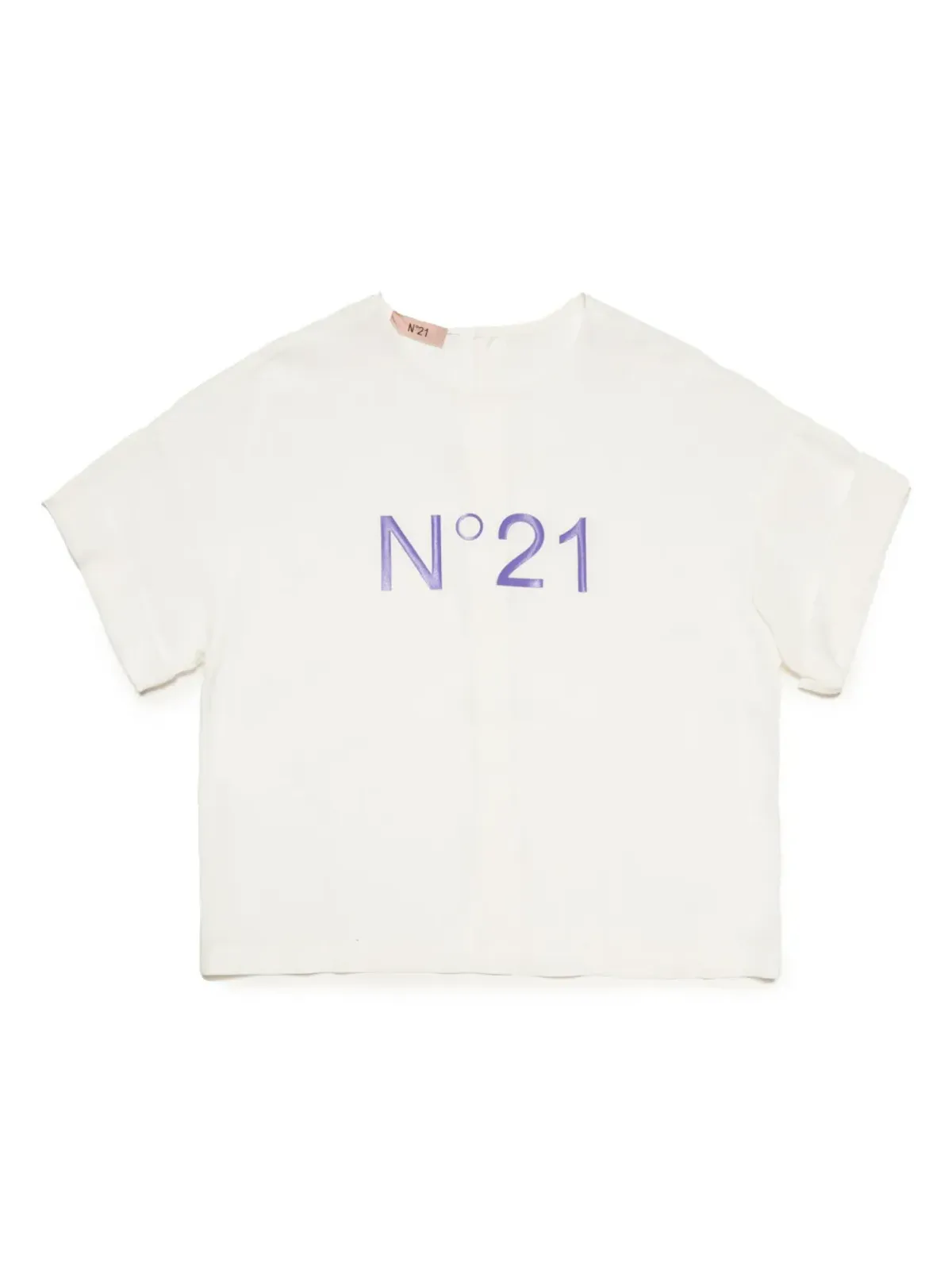 Nº21 Kids ロゴプリント クレープシャツ - 画像1