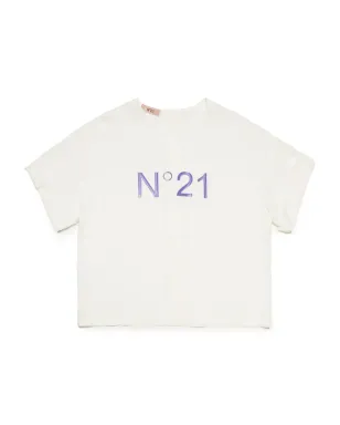 Nº21 Kids ロゴプリント クレープシャツ - サムネイル1