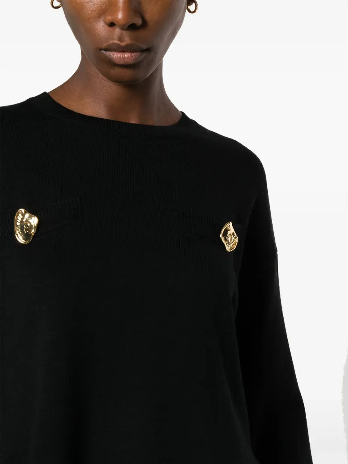 Moschino アシンメトリックヘム ヴァージンウール ジャンパー - 画像5