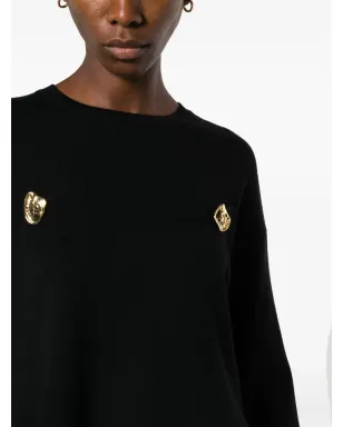 Moschino アシンメトリックヘム ヴァージンウール ジャンパー - サムネイル5
