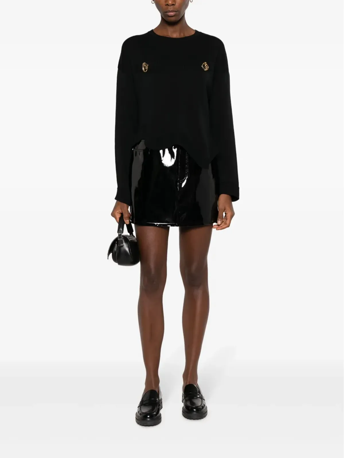 Moschino アシンメトリックヘム ヴァージンウール ジャンパー - 画像2