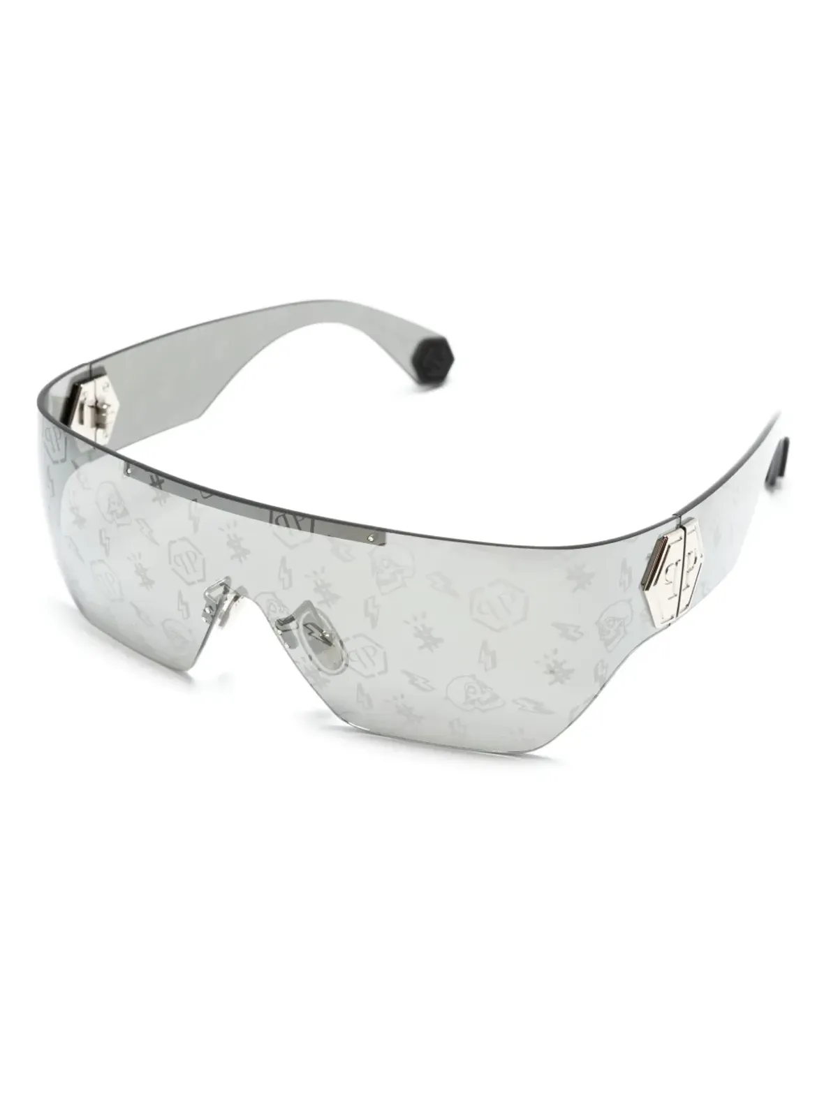 Philipp Plein Eyewear Plein Hero ロゴプレート サングラス - 画像2