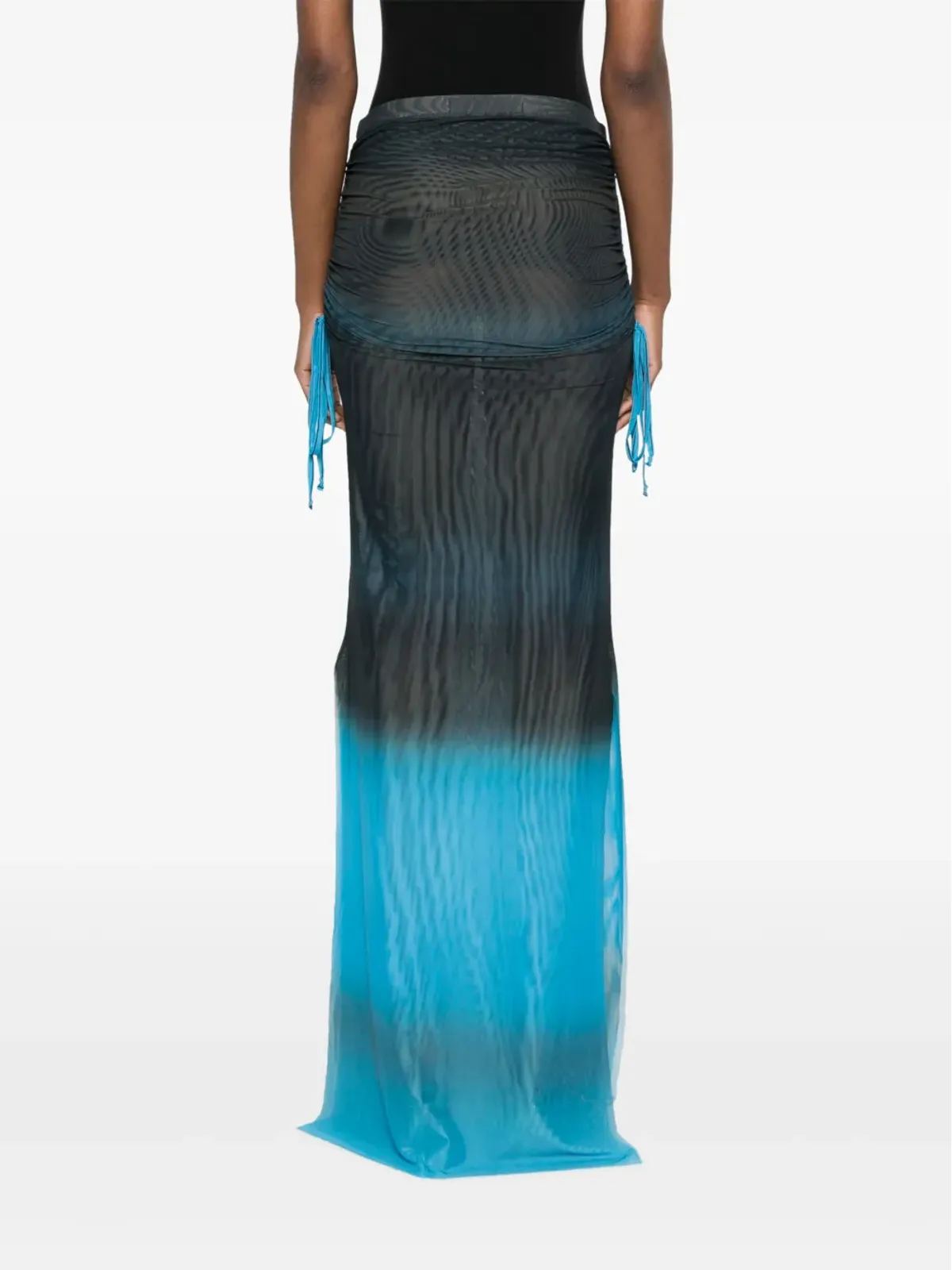 Kerne.Milk Maya gradient-effect maxi skirt - Blue - 画像4