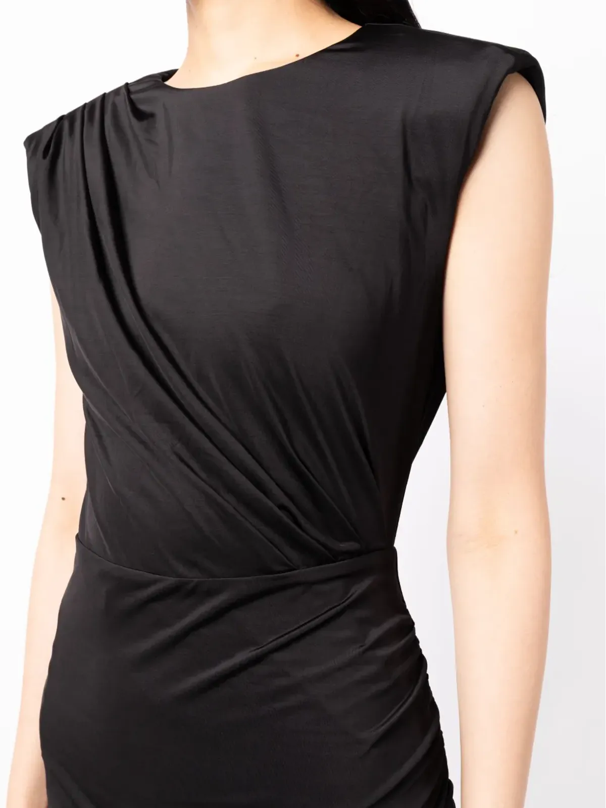 Veronica Beard Merrith draped midi dress - Black - 画像5
