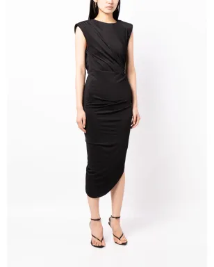 Veronica Beard Merrith draped midi dress - Black - サムネイル3