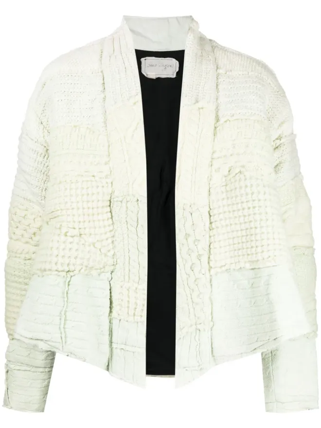 Greg Lauren Greg Lauren パッチワークニット ウール ジャケットの商品画像