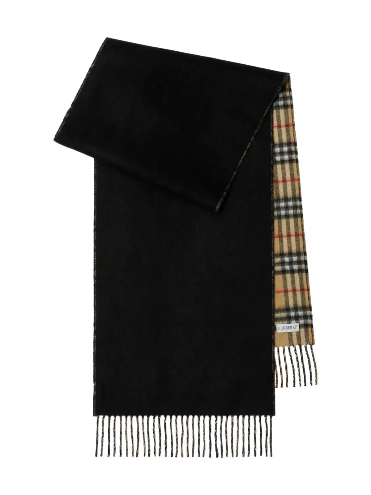 Burberry ノバチェック カシミア スカーフ - ブラック - 画像3