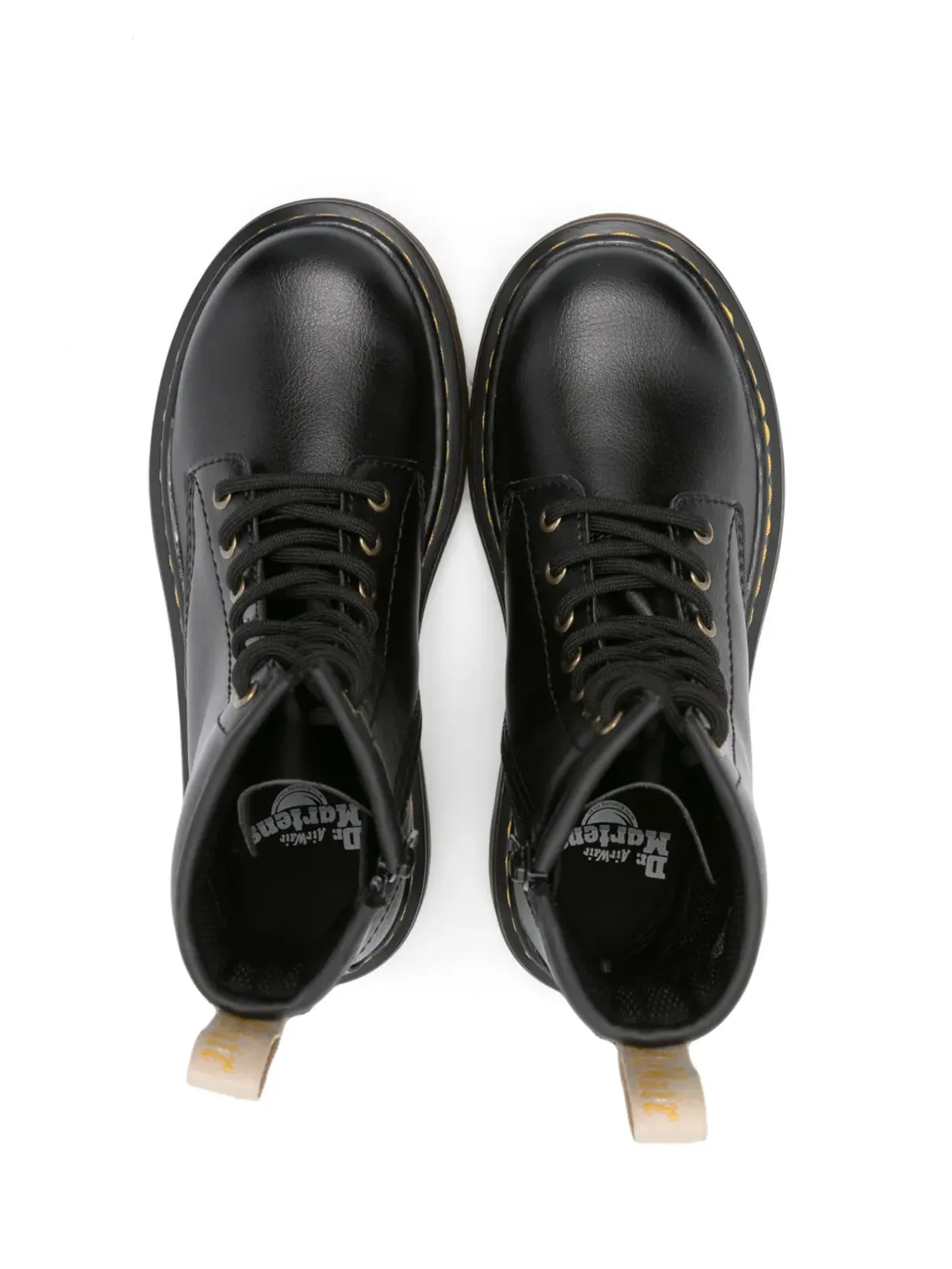 Dr. Martens Kids 1460 スムースグレインレザー ブーツ（ブラック） - 画像3