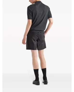 Prada Re-Nylon トライアングルロゴ スイムトランクス ブラック - サムネイル3