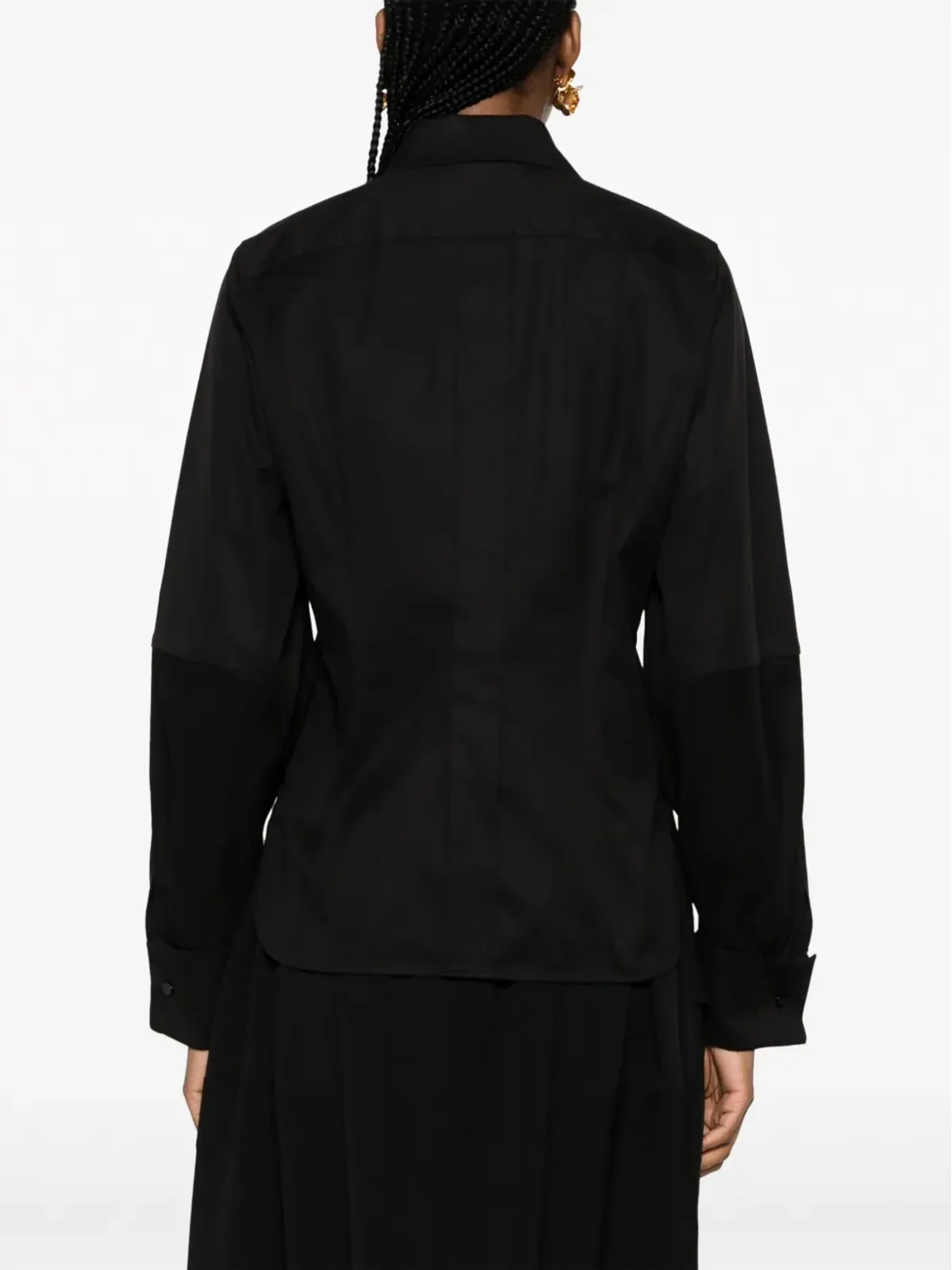 Max Mara ロングスリーブ ストレッチコットン シャツ - 画像4