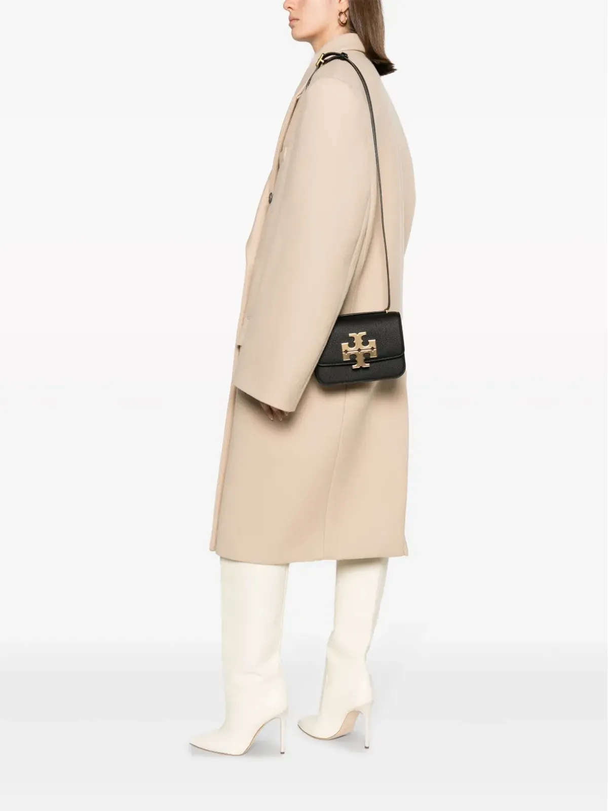 Tory Burch ロゴプレート レザー クロスボディ バッグ - 画像2