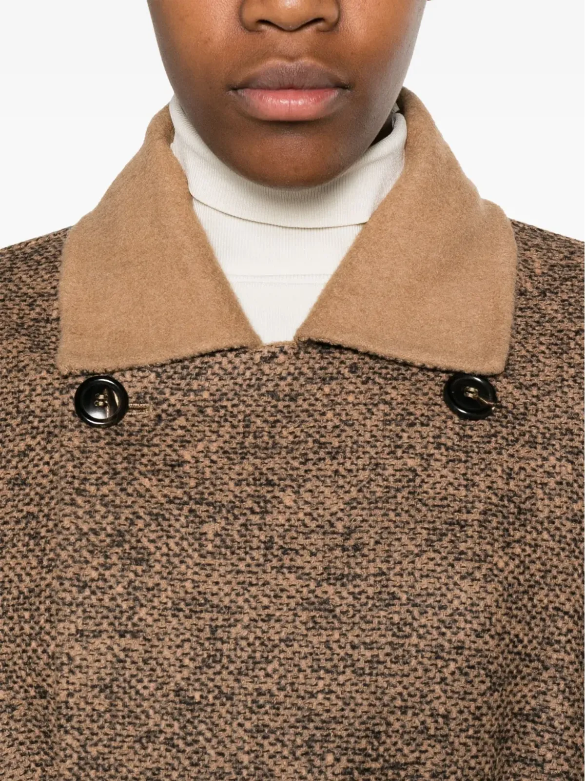 Max Mara リバーシブル キャメルヘア混紡 コート - ブラウン - 画像5