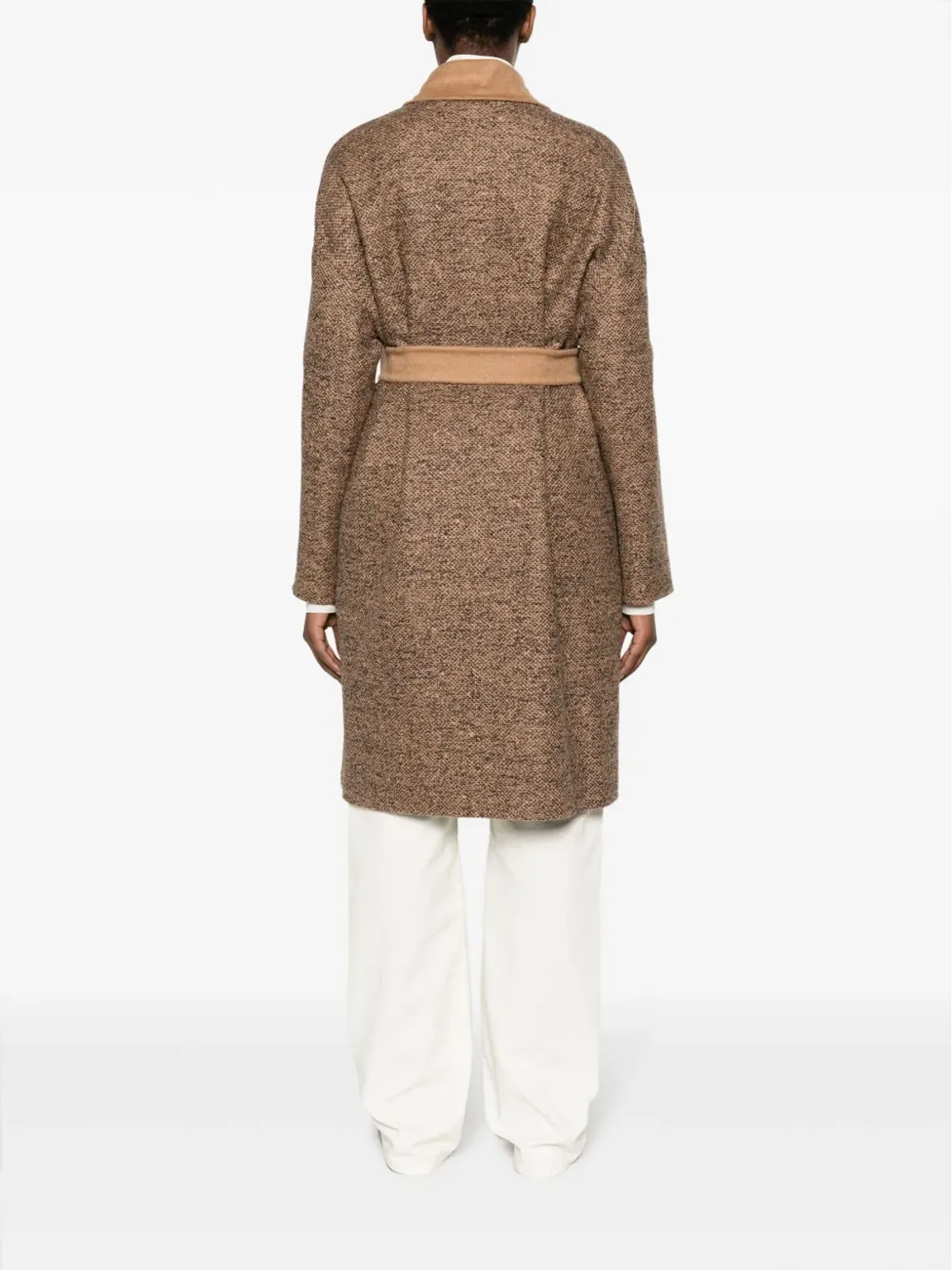 Max Mara リバーシブル キャメルヘア混紡 コート - ブラウン - 画像4
