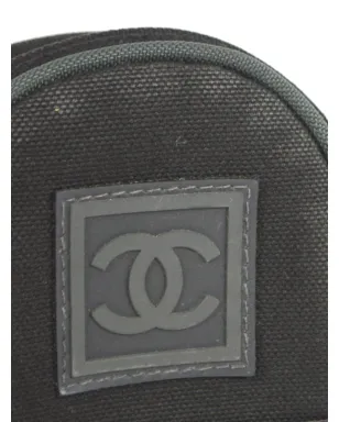 CHANEL ビンテージ 2003 スポーツライン ロゴアップリケ ベルトバッグ - ブラック - サムネイル3