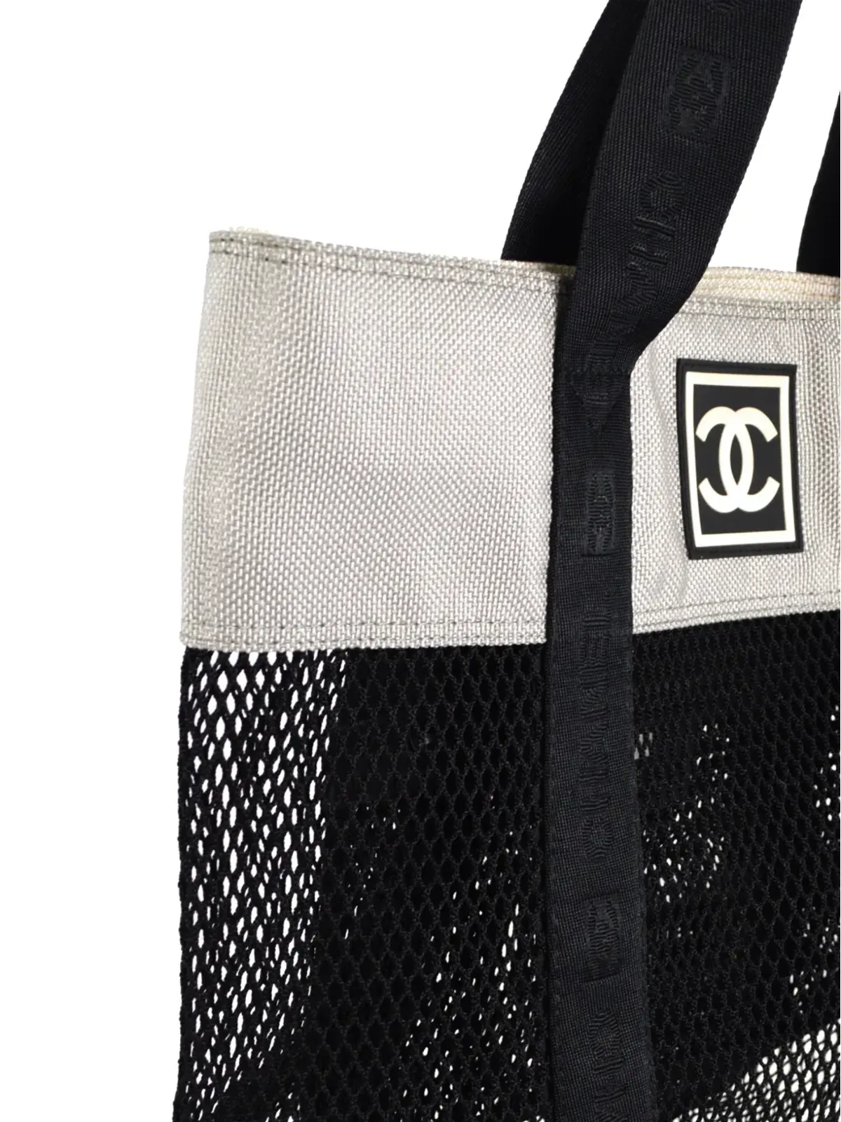 CHANEL ビンテージ 2003年 スポーツライン メッシュ トートバッグ - 画像3
