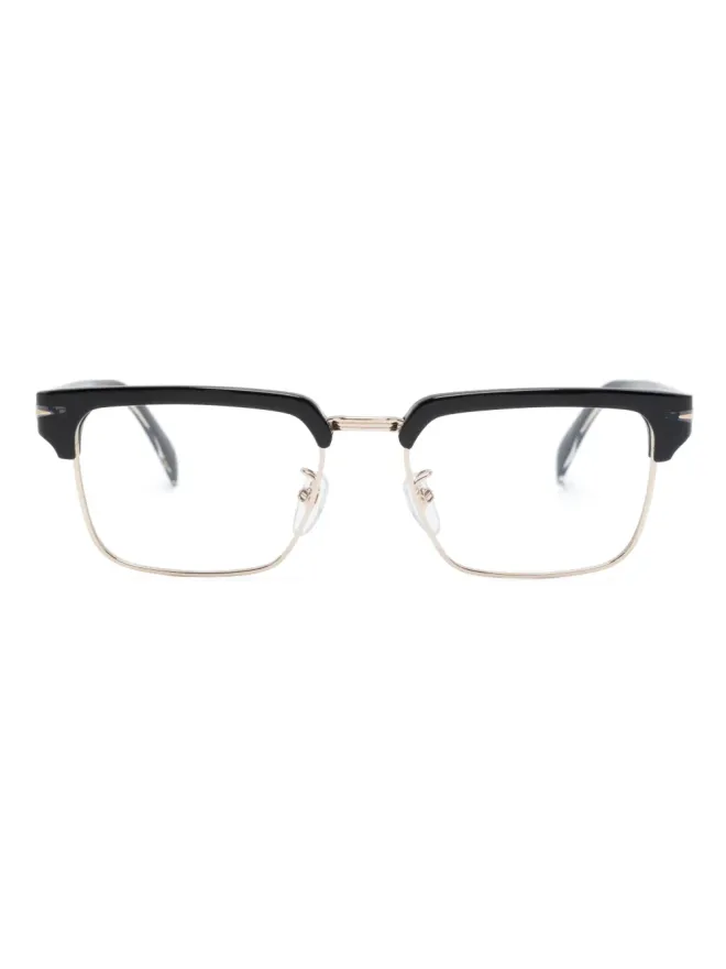 Eyewear by David Beckham Eyewear by David Beckham ポリッシュド・エフェクト スクエアフレーム眼鏡の商品画像