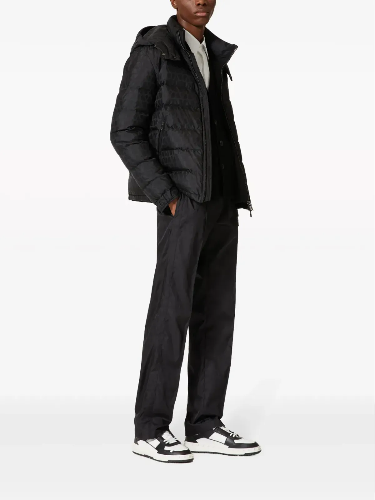 Valentino Garavani Toile Iconographe パデッドジャケット - ブラック - 画像2