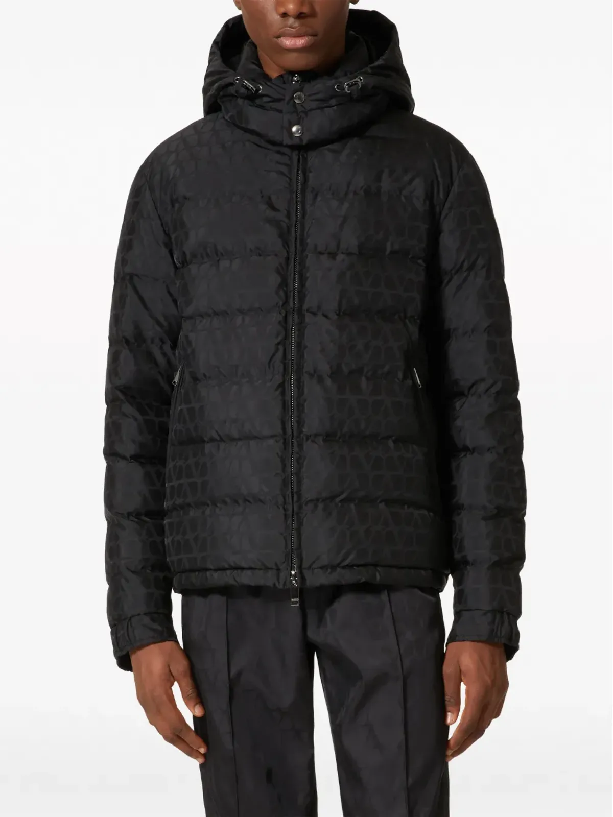 Valentino Garavani Toile Iconographe パデッドジャケット - ブラック - 画像3