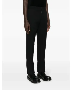 Jil Sander ウールパンツ ブラック、プレスド折り目入り - サムネイル3