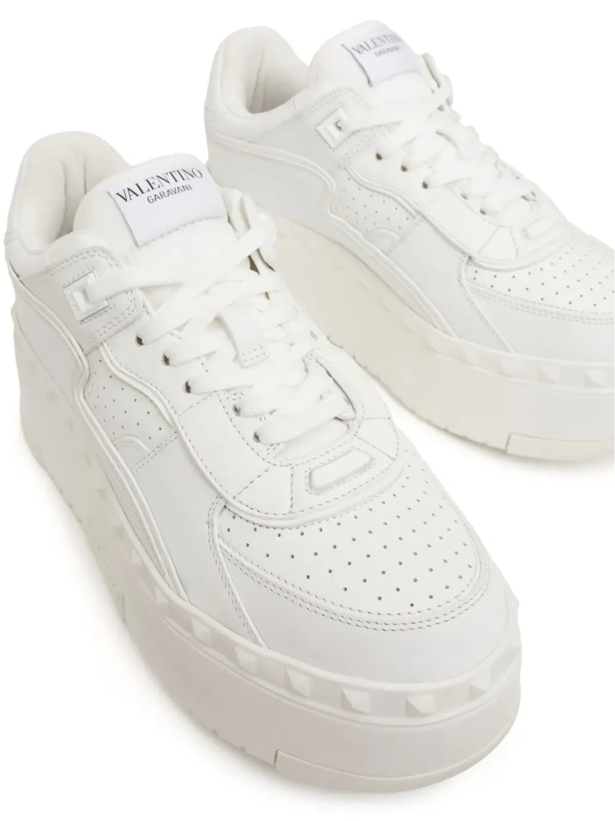 Valentino Garavani Freedots XL レザー スニーカー - ホワイト - 画像5