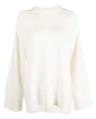 LouLou de Saison Safi ウール混紡 クルーネック ジャンパー - White - サムネイル1