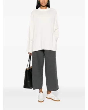 LouLou de Saison Safi ウール混紡 クルーネック ジャンパー - White - サムネイル2