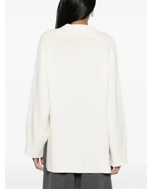 LouLou de Saison Safi ウール混紡 クルーネック ジャンパー - White - サムネイル4