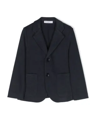 Paolo Pecora Kids ロゴパッチ付き シングルブレスト ブレザー - サムネイル1