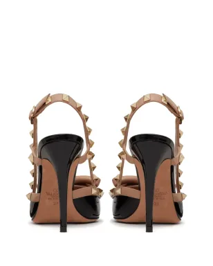 ビンテージ Valentino Garavani ロックスタッド ボウ スリングバック パンプス - サムネイル3