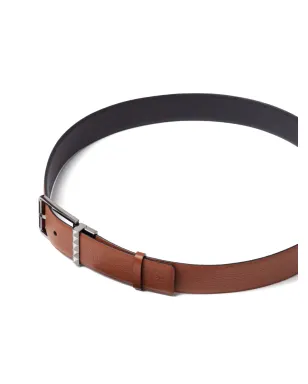Valentino Garavani 35mm ロックスタッズ リバーシブル ベルト - ブラック - サムネイル3