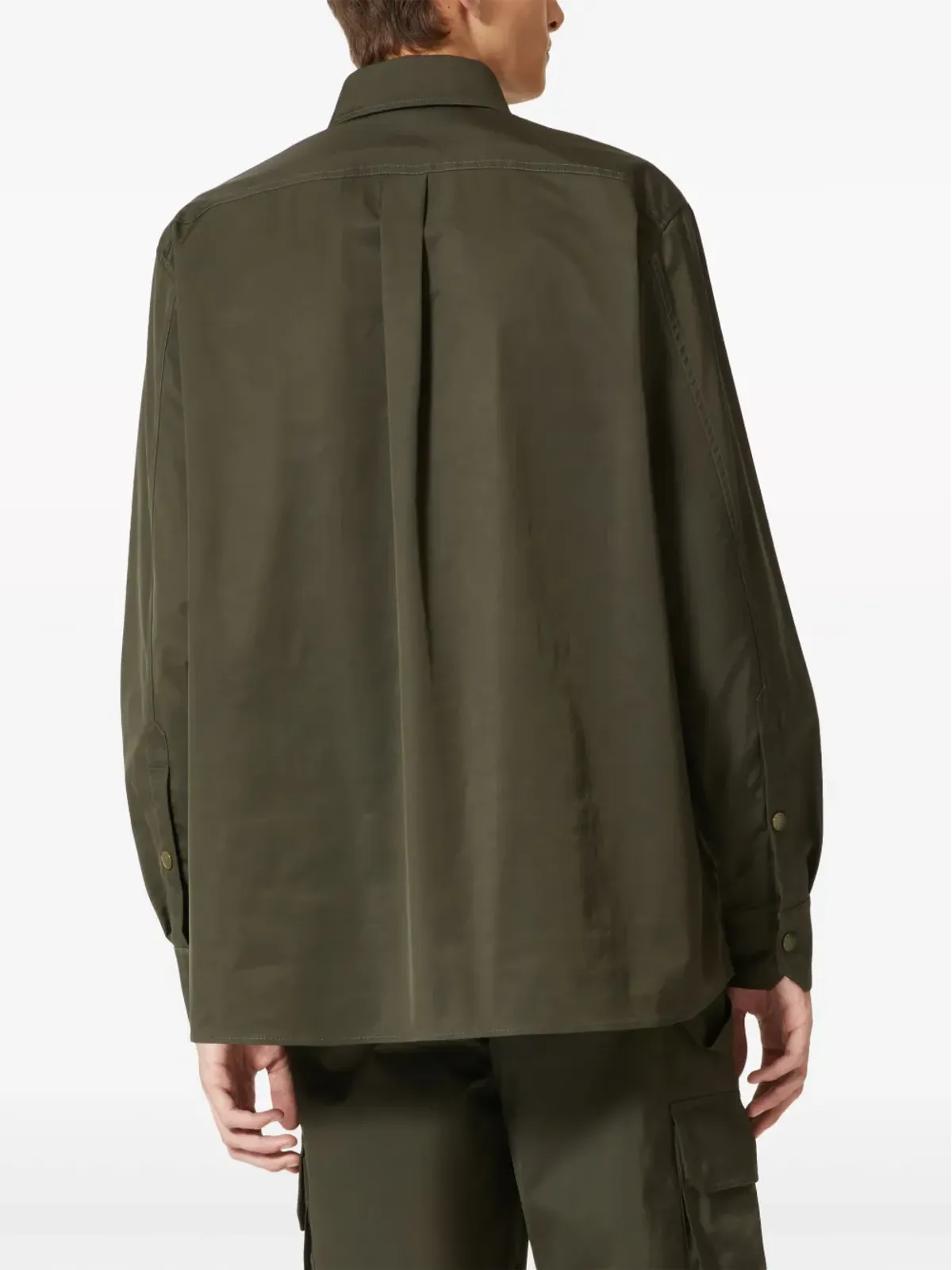 Valentino Garavani V-detail シャツジャケット - グリーン - 画像4