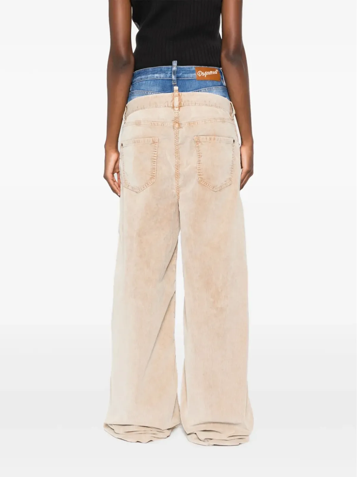 DSQUARED2 ツインパック レイヤードジーンズ ブルー - 画像4