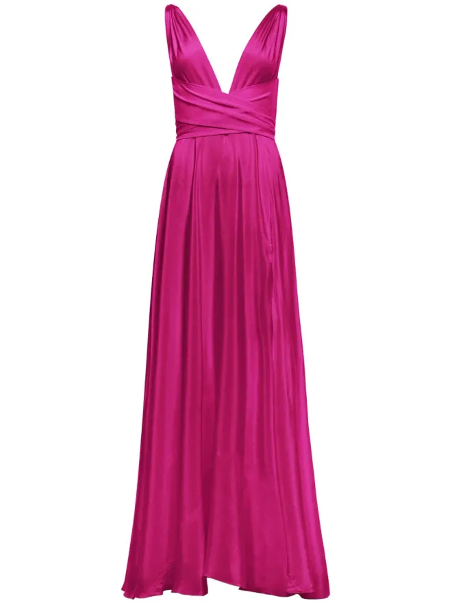 Azeeza AZEEZA Cirrus silk gown - Pinkの商品画像