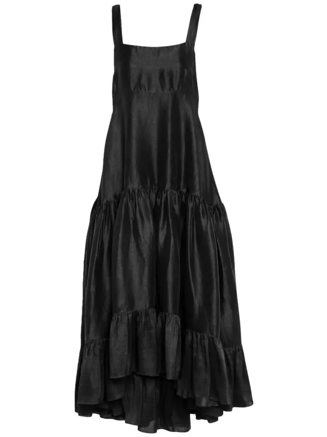 Azeeza AZEEZA Griffon pleated maxi dress - Blackの商品画像