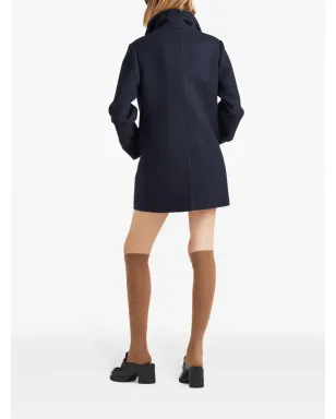 Prada ダブルブレスト ウール混ペーコート - サムネイル3