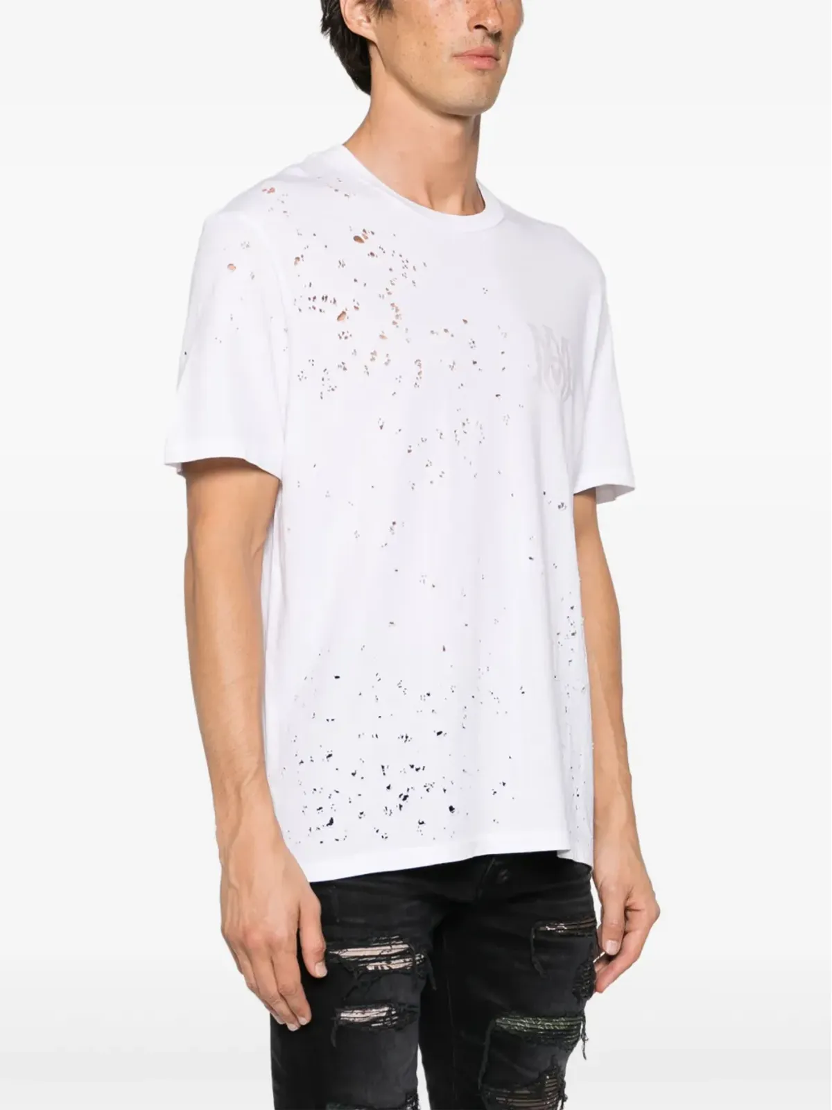 AMIRI コアショットガン ダメージ加工 Tシャツ - ホワイト - 画像3