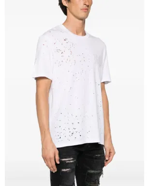 AMIRI コアショットガン ダメージ加工 Tシャツ - ホワイト - サムネイル3